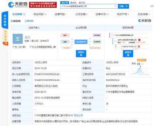 洪鋒卸任廣州小米信息服務(wù)法人及經(jīng)理，計算機(jī)信息技術(shù)咨詢服務(wù)領(lǐng)域引關(guān)注